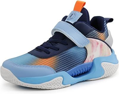 brooman Kids Basketball Shoes Boys Girls Low Top Sports Shoes Non Slip School Sneakers